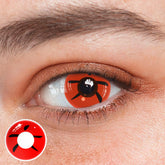 Lentes de contacto de color rojo de Cosplay NARUTO Madara